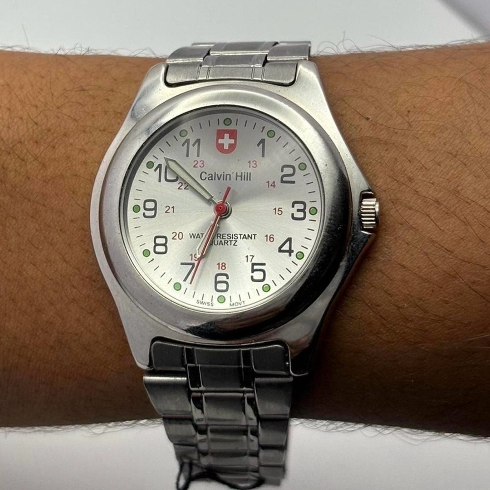 Silver Calvin Hill Vintage Watch